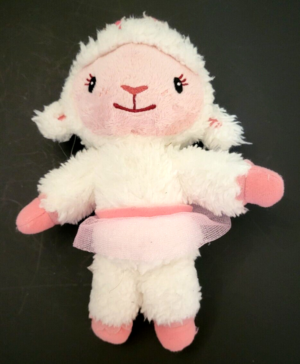 Disney Doc McStuffins LAMBIE Ballerina Pink Tutu 9" Adorable Plush Toy